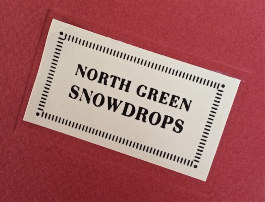 Cover of the 1999 edition of the North Green Snowdrops catalogue