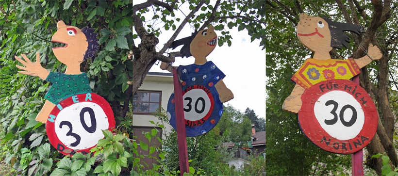 Children speed limit signs