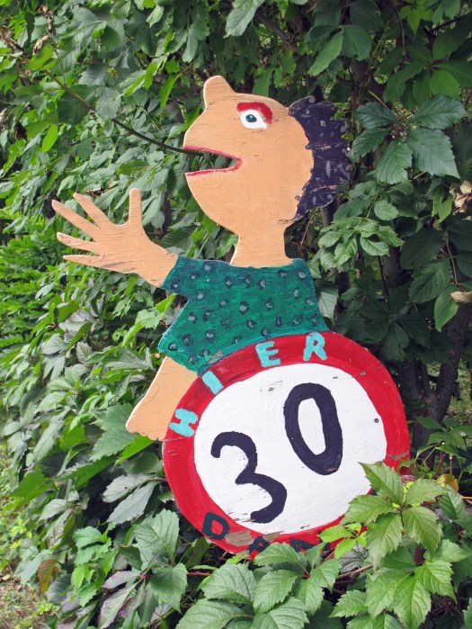 Child's speed limit sign