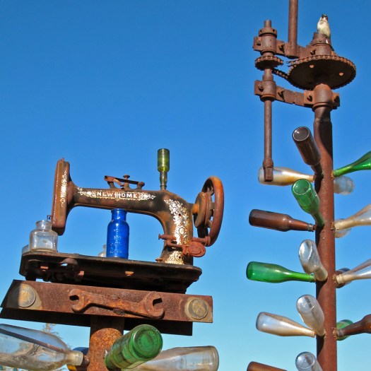 Sewing machine bottle tree