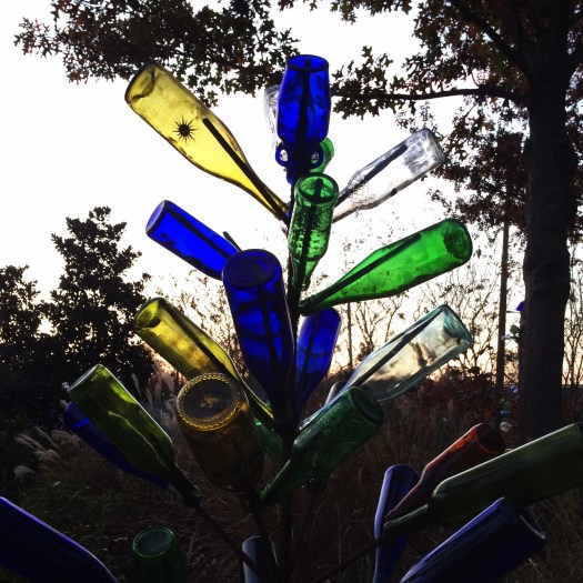 Bottle tree at dusk