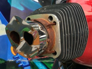 Motorbike art: hog snout