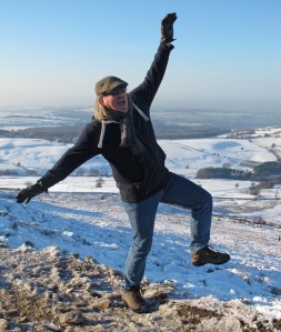 Larking about in the snow