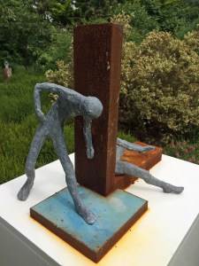 Back to back sculpture: him