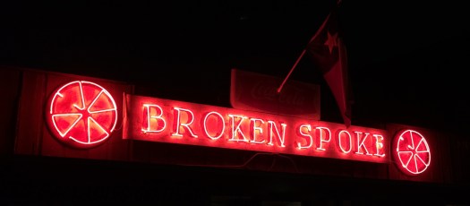 Broken Spoke sign