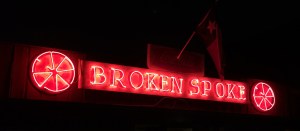 Broken Spoke neon sign