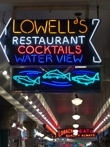 Neon sign for Lowell's Restaurant
