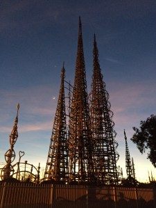 Watts Towers at Dusk