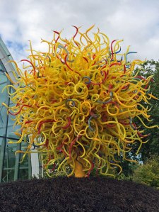Yellow Chihuly Art Glass