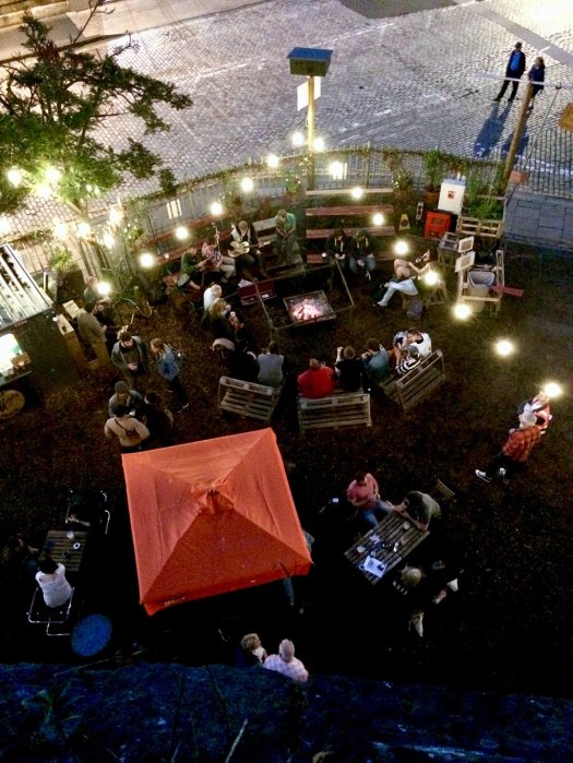 People sitting, socialising in a bar