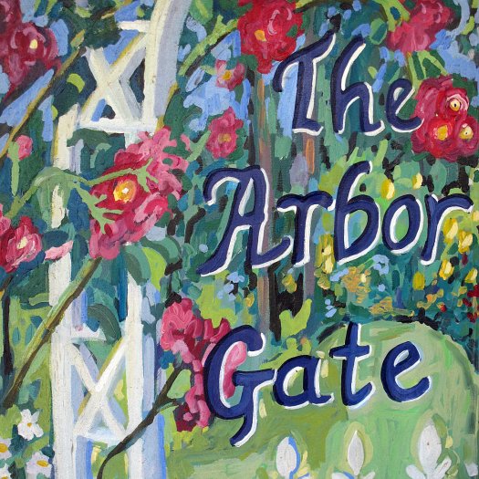 The Arbor Gate garden center sign
