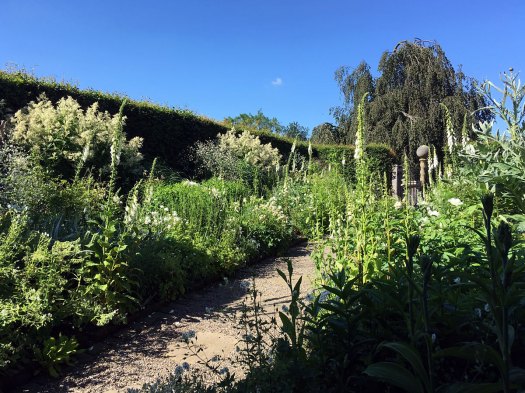 The white garden at York Gate Garden