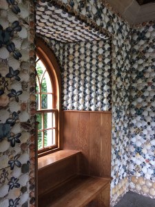 Inside the shell house grotto at the Edinburgh Botanic Garden