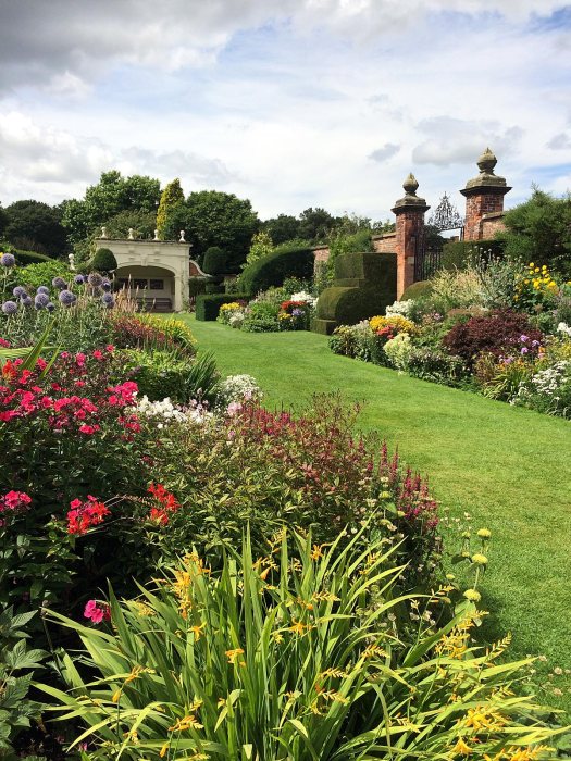 Arley Hall's double herbaceous borders in full bloom