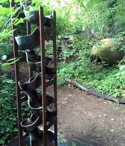 The Vortex Garten's cascading water tower