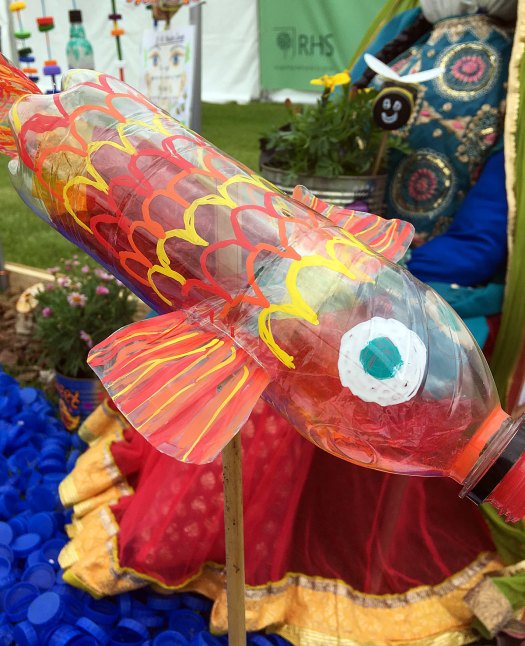 Bottle with fish design