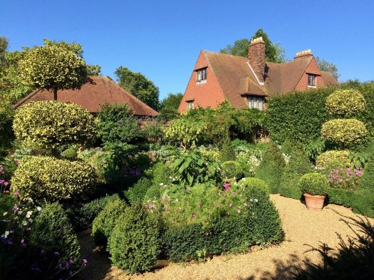 View of the house and garden at East Ruston