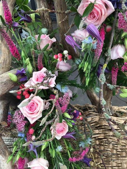 Sitting Pretty Floral Art by Eleanor Griffiths