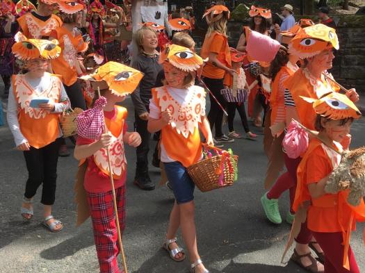 Kids at the Handmade Parade, Hebden Bridge