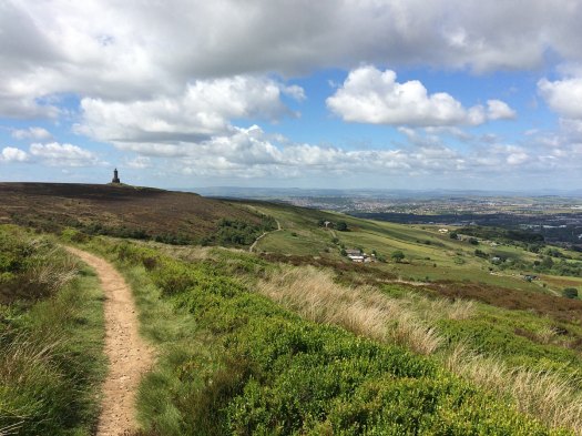 Path over moorland to Darwen Tower