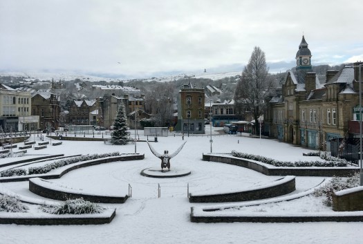 Darwen in the snow