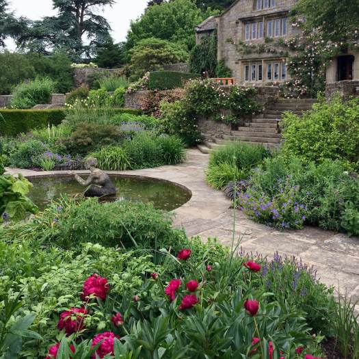 Pool garden at Parcevall Hall gardens