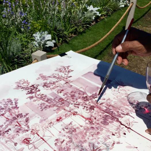 Red wine used as ink