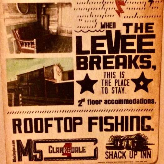 When the levee breaks - rooftop fishing