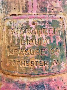 Distressed textures: embossed lettering