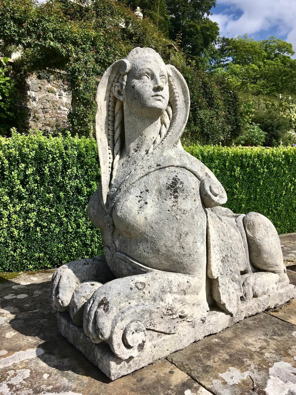 High-end Garden Art: Limestone Sphinx – Susan Rushton