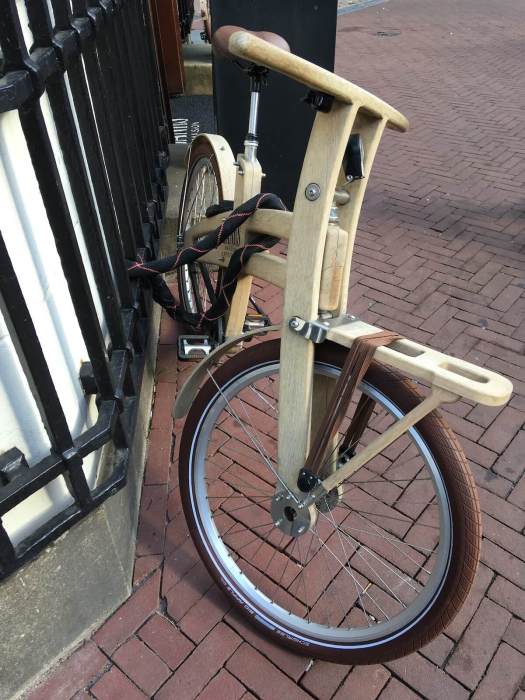 Wooden bicycle