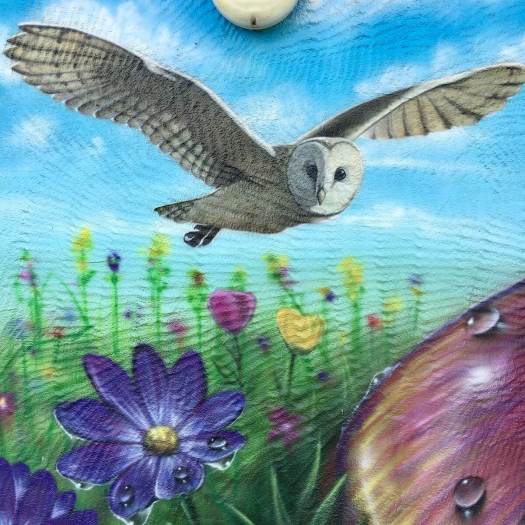 Owl wall art by Inkversion