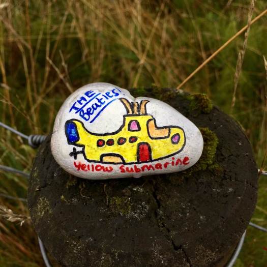 The Beatles Yellow submarine pebble