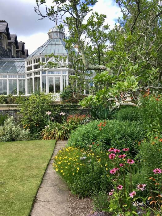 Corner of Bodnant Garden near the glasshouse