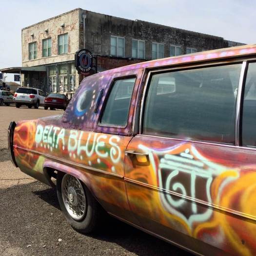 Delta Blues Alley Cafe car with Ground Zero Blues Club