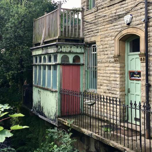 House beside a river