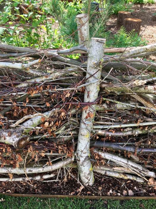 Off The Grid Garden, Tatton Park, dead hedge