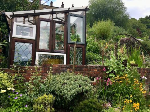 Greenhouse made from recycled windows